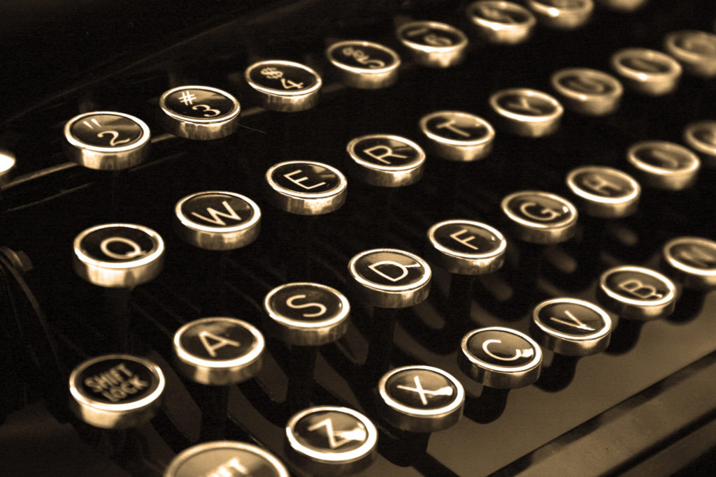 antique typewriter